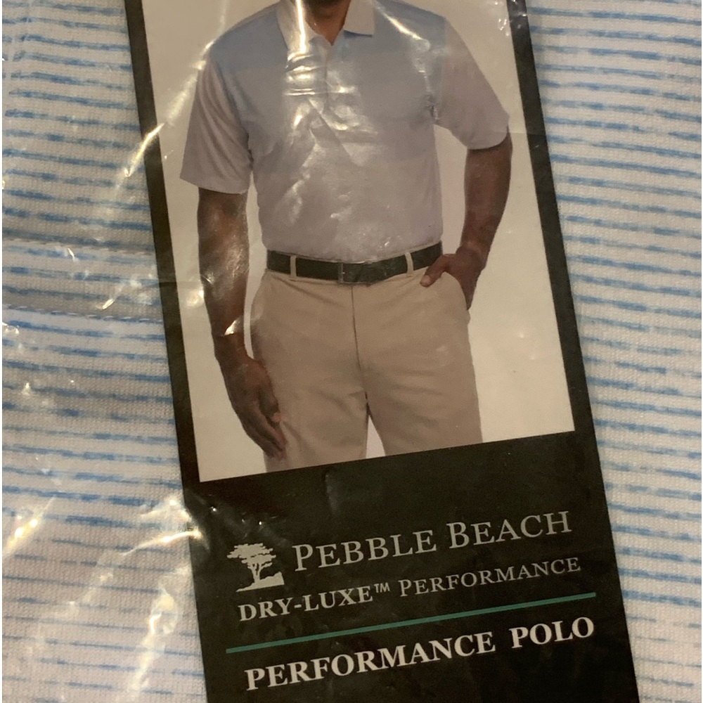 Pebble Beach Mens New Golf Polo Medium